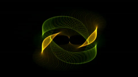 Swirl aura rotation fancy pattern light dynamic vj material. Stock Footage
