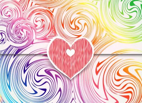 Swirl Background with Label. Vector Stock Illustration