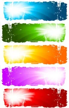 Swirl banners. Vector collection Stock Illustration