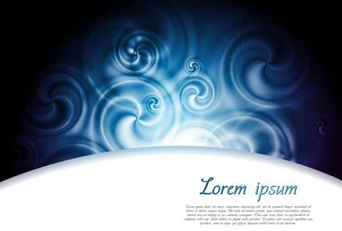 Swirl blue abstract design. Vector background eps 10 Swirl blue abstract d... Stock Photos