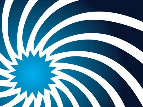 Swirl in blue Stock Illustration