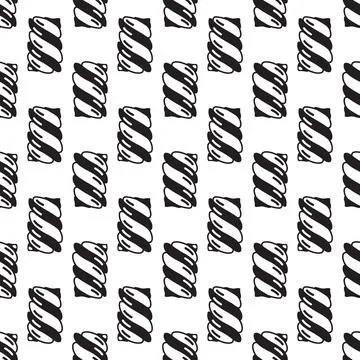 Swirl candy stick pattern seamless vector Stock Illustration