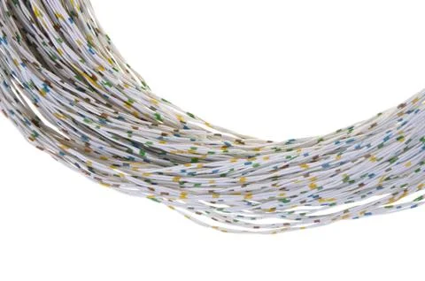 Swirl of computer cable Stock Photos