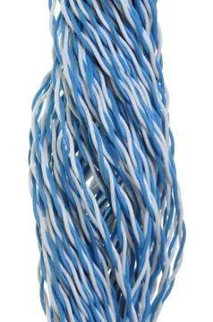 Swirl of computer cable Stock Photos