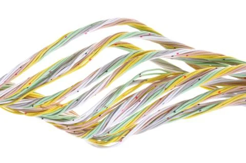 Swirl of computer cable Stock-Fotos