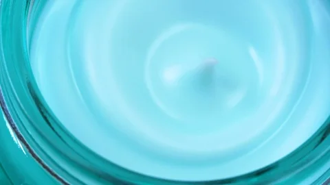 Swirl of cream in jar Stock Footage 112305027