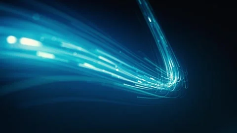 Swirl Curved Digital Light Particles Background Stock-Footage 334948775