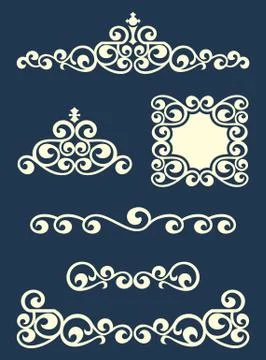 Swirl decor Stock Illustration