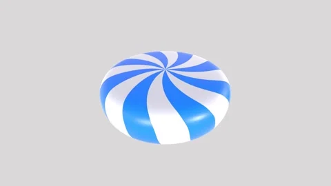 Swirl design candy isolated on white background Stock-Footage 307308317