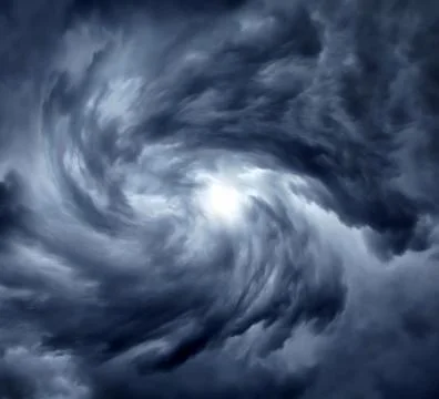 Swirl in Dramatic Clouds Foto stock