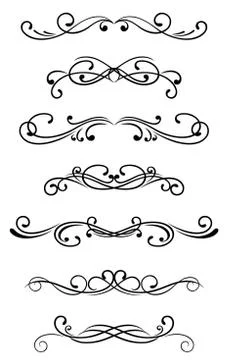 Swirl elements Illustrazione stock