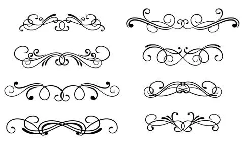 Swirl elements Illustrazione stock