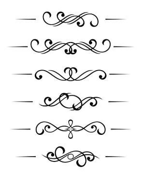 Swirl elements Stock Illustration