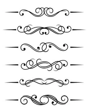 Swirl elements Stock Illustration