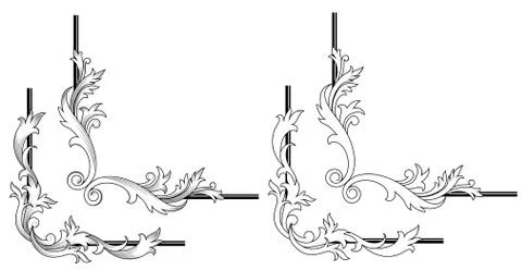 Swirl elements Illustrazione stock