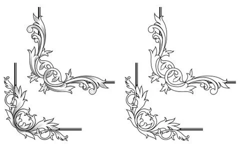 Swirl elements Illustrazione stock