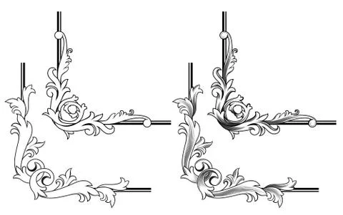 Swirl elements Stock Illustration