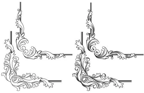 Swirl elements Illustrazione stock