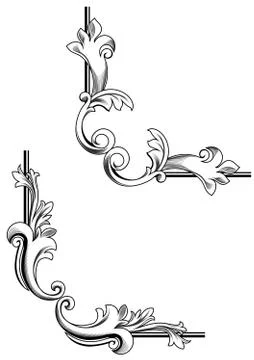 Swirl elements Stock Illustration