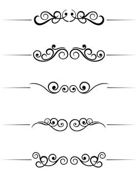 Swirl elements Illustrazione stock