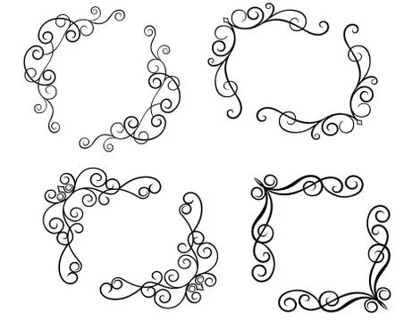 Swirl elements Stock Illustration