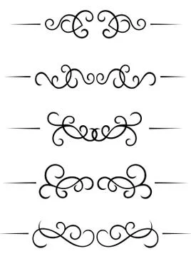 Swirl elements Illustrazione stock