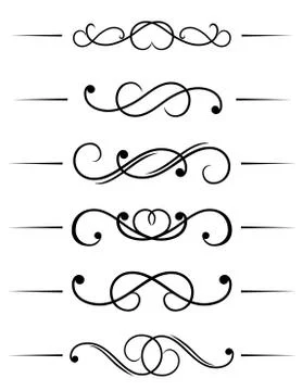 Swirl elements Stock Illustration