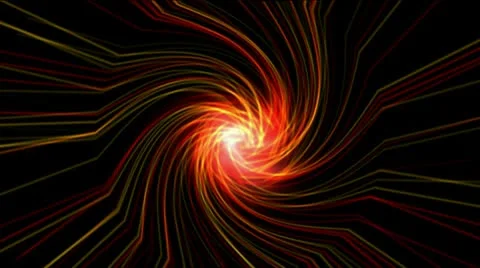 Swirl fibre optic cable rays light,time tunnel hole in space,lines probe in spa Stock Footage 8926532