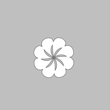 Swirl flower computer symbol Stock Illustration