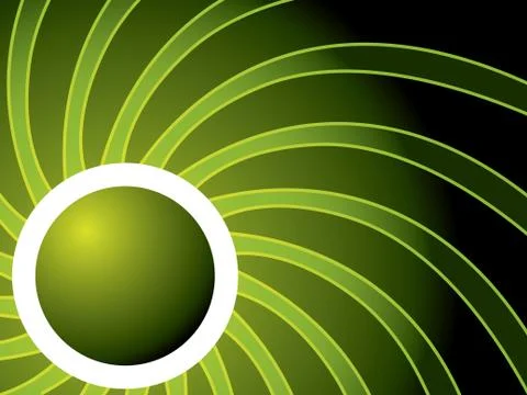 Swirl in green Stock Illustration