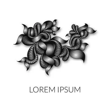 Swirl lace Stock Illustration