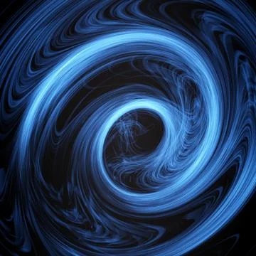 Swirl light effect with blue lines. Abstract background. Vector graphic desig Stock Illustration