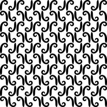Swirl line decorative seamless pattern Stock Illustration