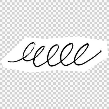 Swirl loop line Stock Illustration