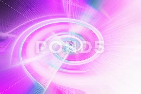 Swirl Pattern With White Circular Curves And Radiant Gradient Background PSD 模板