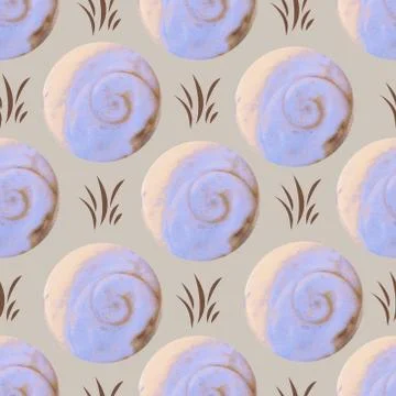 Swirl ring pattern design work Stock Illustration