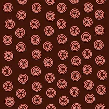 Swirl round design pattern background vector Stock Illustration