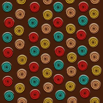 Swirl round design pattern background vector Stock Illustration