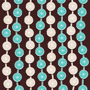 Swirl round design pattern background vector Stock Illustration