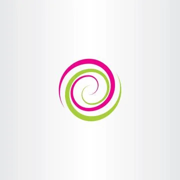 Swirl spiral tech logo wave icon vector design element Stock-Illustration