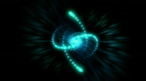 Swirl tech particles lines energy flare dynamic rays fiber light space. Stock Footage