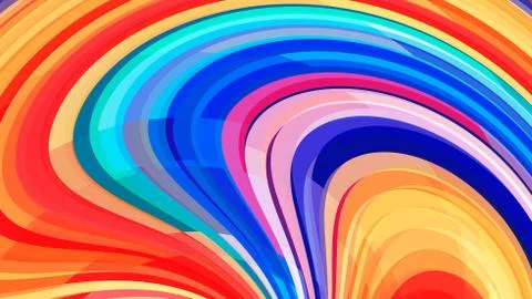 Swirl technicolor background. Vector graphic pattern Stock Illustration