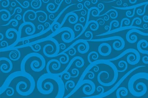 Swirl texture in light blue over background. Stock Illustration