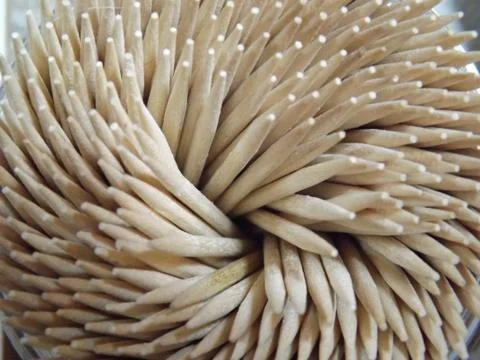 A swirl of toothpicks Stock Photos