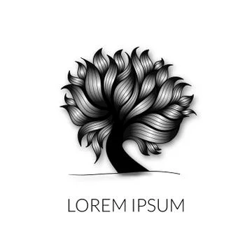 Swirl tree Stock Illustration