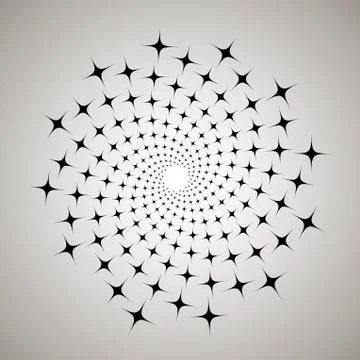 Swirl, vortex background. Rotating spiral. Pattern of a whirling of hearts. I 스톡 일러스트