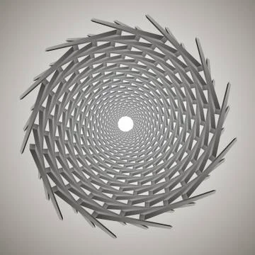 Swirl, vortex background. Rotating spiral. Stock Illustration