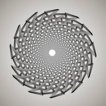 Swirl, vortex background. Rotating spiral. Stock Illustration