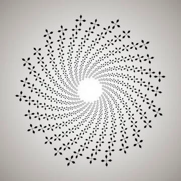 Swirl, vortex background. Rotating spiral. 스톡 일러스트