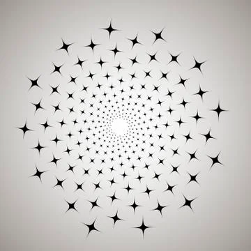 Swirl, vortex background. Rotating spiral. Pattern of a whirling of hearts. I 스톡 일러스트